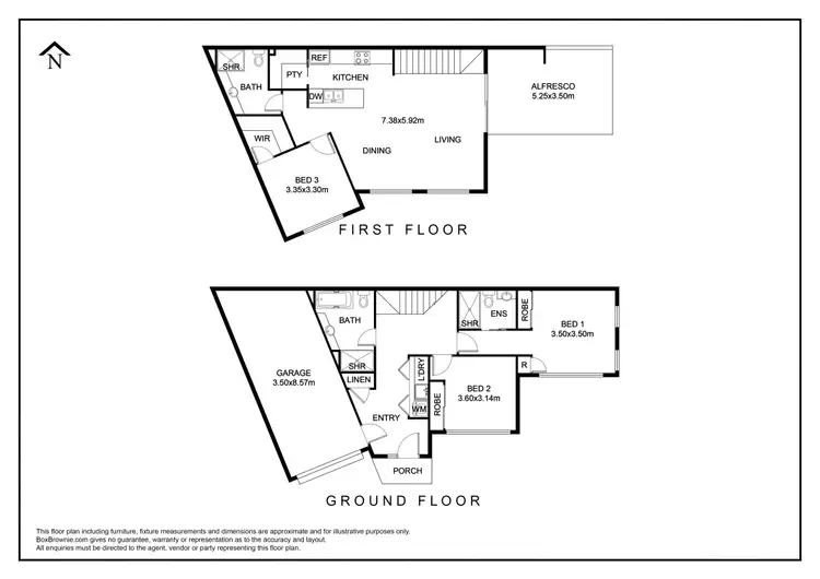 Floorplan of Homely townhouse listing, 2 Clovelly Avenue, Glenroy VIC 3046