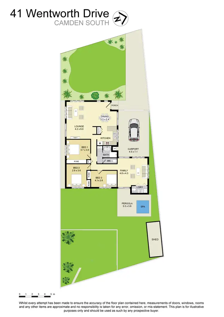 Floorplan of Homely house listing, 41 Wentworth Drive, Camden South NSW 2570