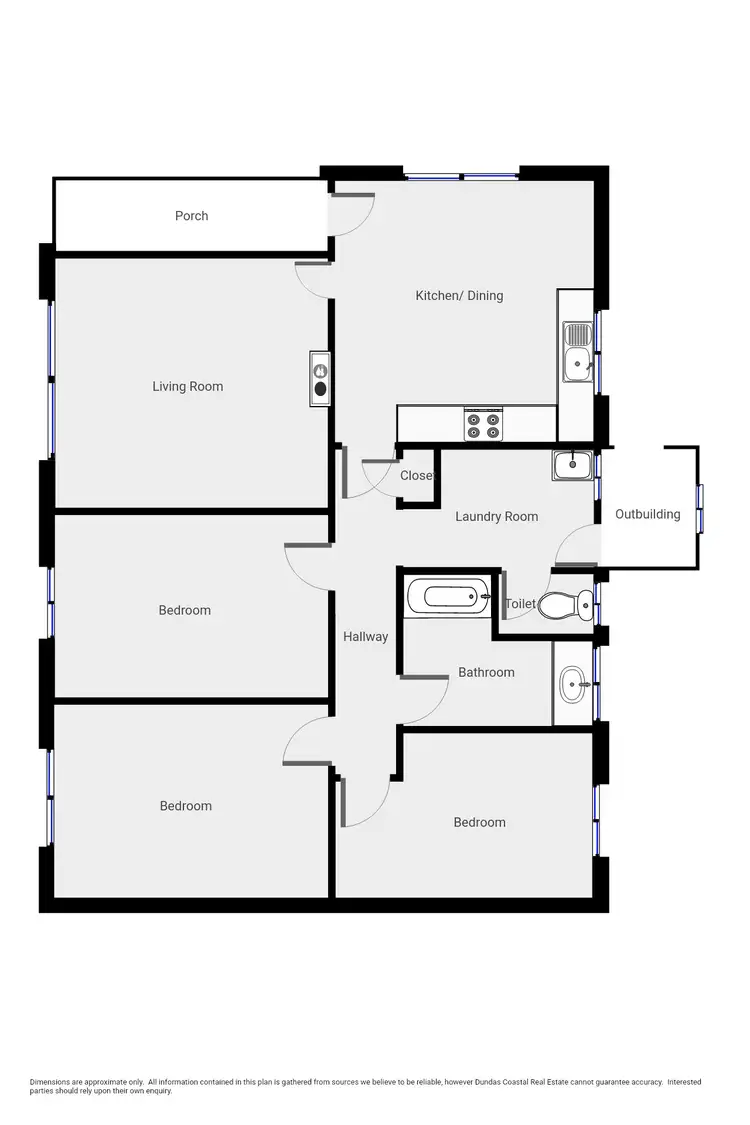Floorplan of Homely house listing, 25 Francis Street, Portland VIC 3305