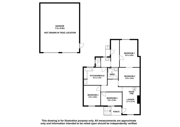 Floorplan of Homely house listing, 4 Dodge Street, Millicent SA 5280