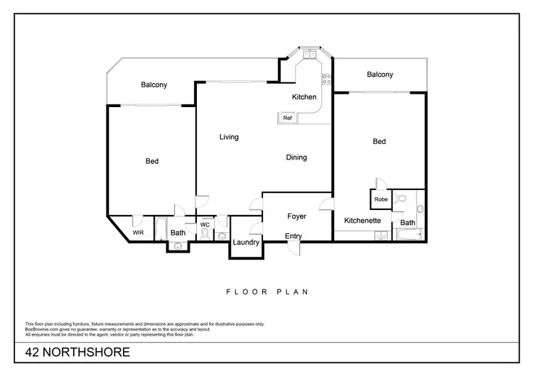 Floorplan of Homely apartment listing, 42/219-225 Abbott Street, Cairns North QLD 4870