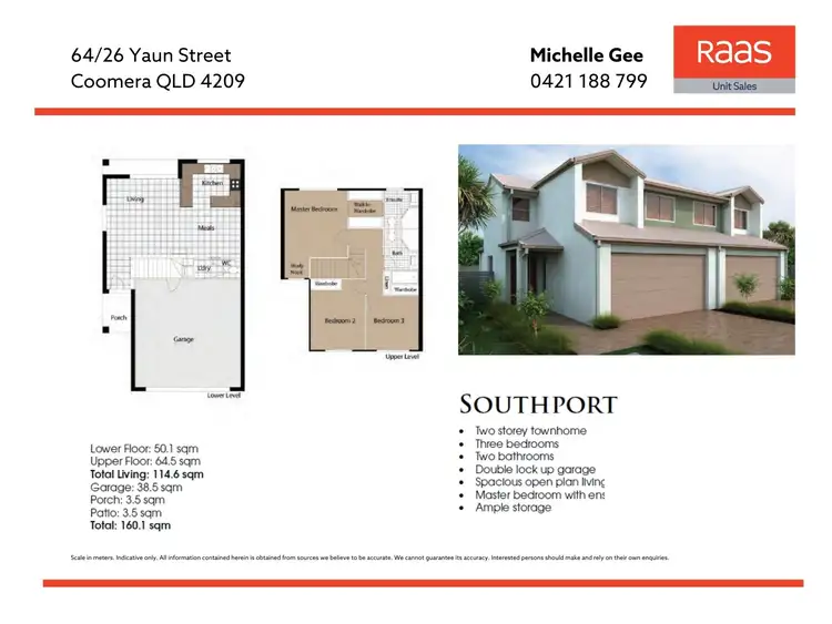 Floorplan of Homely townhouse listing, 64/26 Yaun Street, Coomera QLD 4209