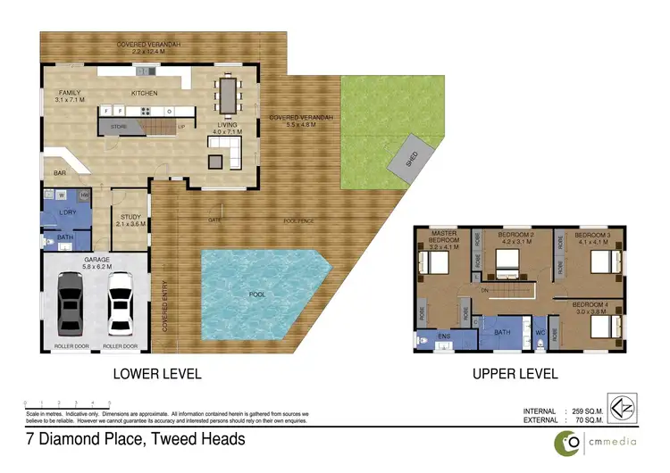 Floorplan of Homely house listing, 7 Diamond Place, Tweed Heads NSW 2485
