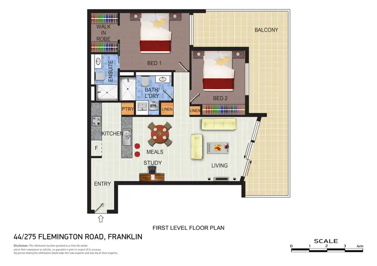 Floorplan of Homely apartment listing, 44/275 Flemington Road, Franklin ACT 2913