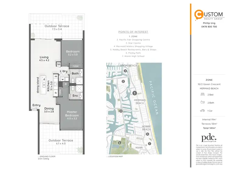 Floorplan of Homely unit listing, 10/2 Gaven Crescent, Mermaid Beach QLD 4218