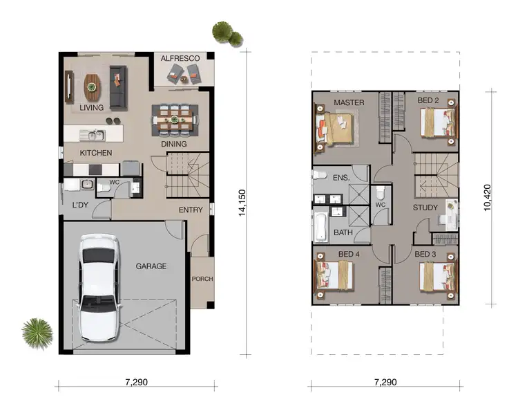 Floorplan of Homely townhouse listing, 6/119 Copeland Drive, North Lakes QLD 4509