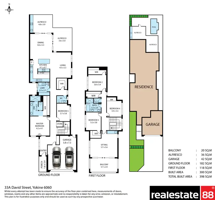Floorplan of Homely house listing, 33A David Street, Yokine WA 6060