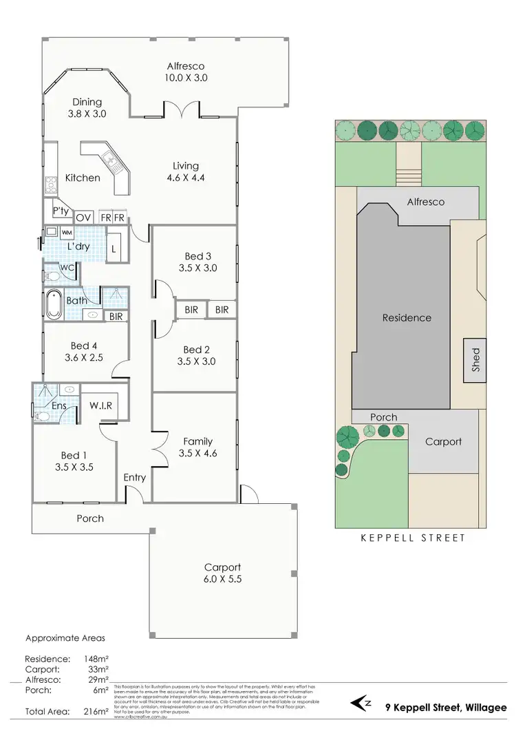 Floorplan of Homely house listing, 9 Keppell Street, Willagee WA 6156