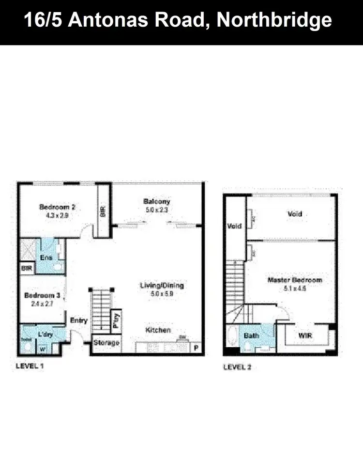Floorplan of Homely apartment listing, 16/5 Antonas Road, Northbridge WA 6003