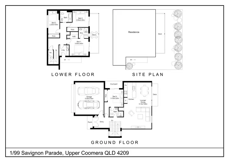 Floorplan of Homely townhouse listing, 99/1 Sauvignon Parade, Upper Coomera QLD 4209