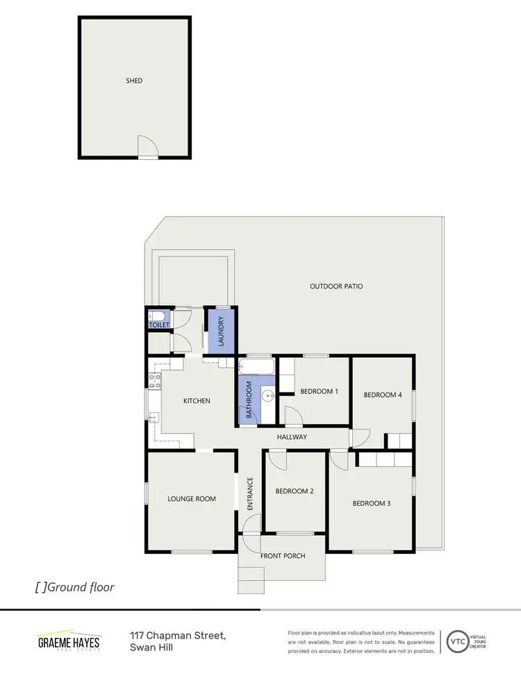 Floorplan of Homely house listing, 117 Chapman Street, Swan Hill VIC 3585
