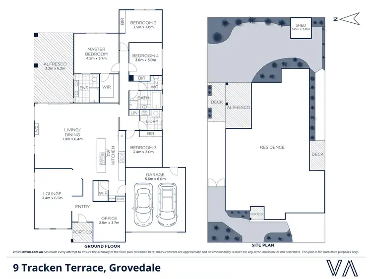 Floorplan of Homely house listing, 9 Tracken Terrace, Grovedale VIC 3216