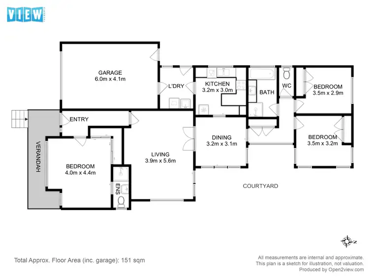 Floorplan of Homely house listing, 54A Duke Street, Sandy Bay TAS 7005