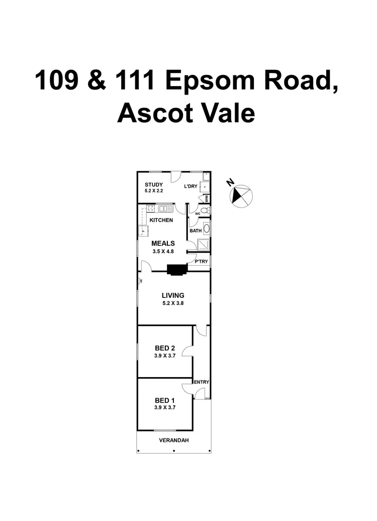 Floorplan of Homely house listing, 109 - 113 Epsom Road, Ascot Vale VIC 3032