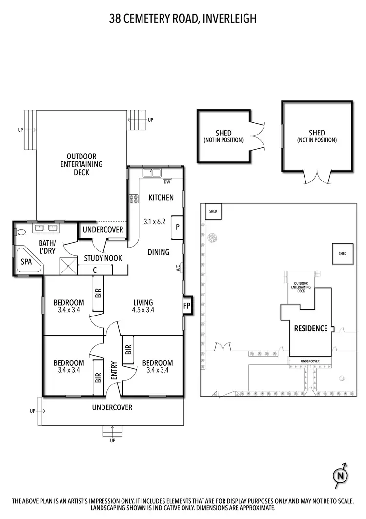 Floorplan of Homely house listing, 38 Cemetery Road, Inverleigh VIC 3321