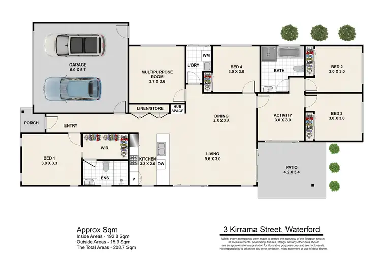Floorplan of Homely house listing, 3 Kirrama Street, Waterford QLD 4133