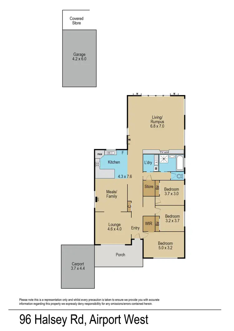 Floorplan of Homely house listing, 96 Halsey Road, Airport West VIC 3042