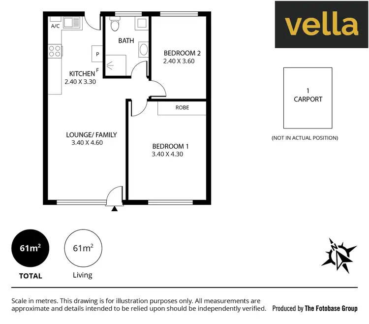 Floorplan of Homely apartment listing, 8/6 Fosters Road, Hillcrest SA 5086