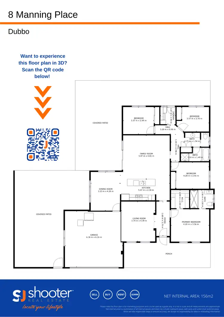 Floorplan of Homely house listing, 8 Manning Place, Dubbo NSW 2830