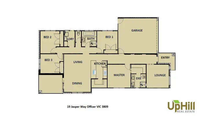 Floorplan of Homely house listing, 19 Jasper Way, Officer VIC 3809