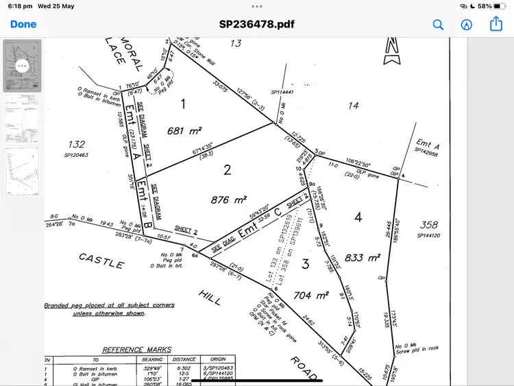 Floorplan of Homely land listing, 63-69 Castle Hill Road, Castle Hill QLD 4810