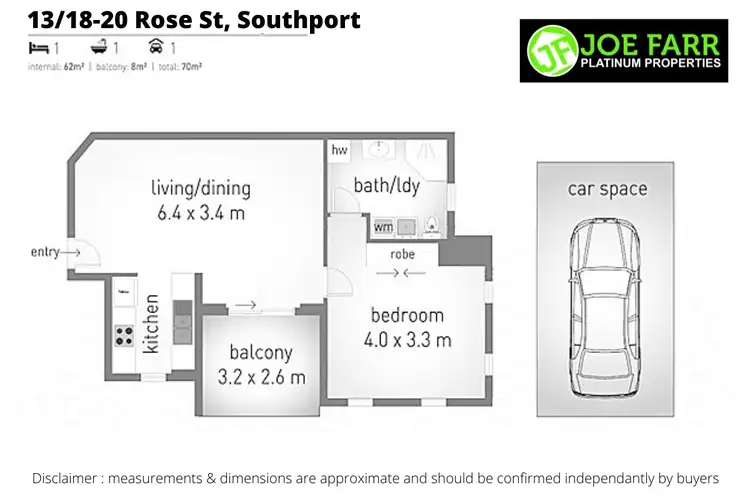 Floorplan of Homely apartment listing, 13/18 Rose Street, Southport QLD 4215