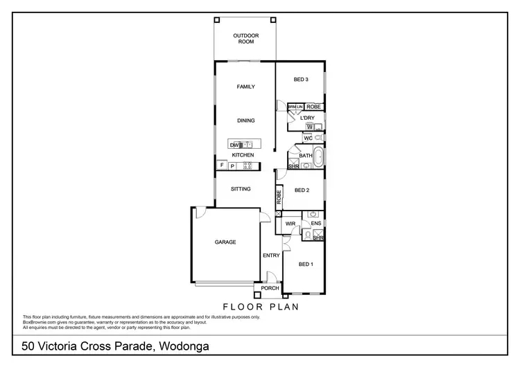 Floorplan of Homely house listing, 50 Victoria Cross Parade, Wodonga VIC 3690