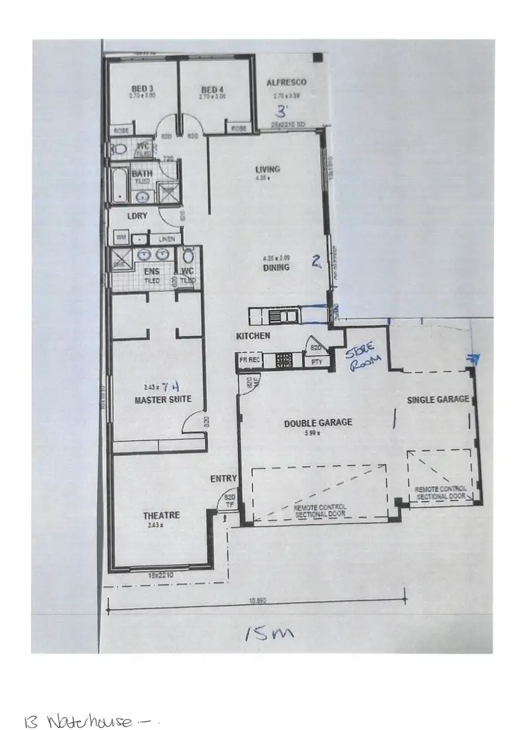 Floorplan of Homely house listing, 13 Waterhouse Street, Brabham WA 6055