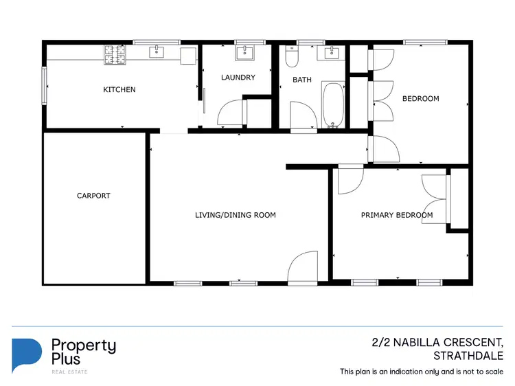 Floorplan of Homely unit listing, 2/2 Nabilla Crescent, Strathdale VIC 3550
