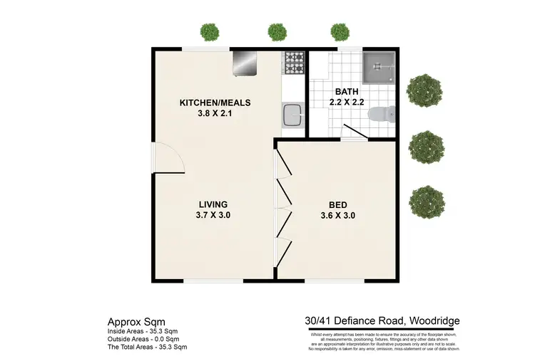 Floorplan of Homely unit listing, 30/41-43 Defiance Road, Woodridge QLD 4114