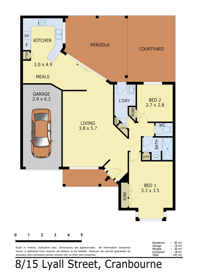 Floorplan of Homely unit listing, 8/15 Lyall Street, Cranbourne VIC 3977