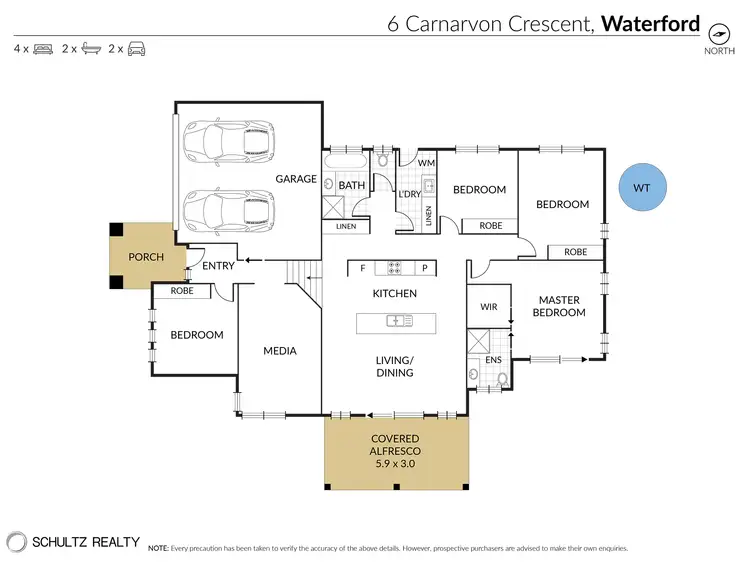 Floorplan of Homely house listing, 6 Carnarvon Crescent, Waterford QLD 4133