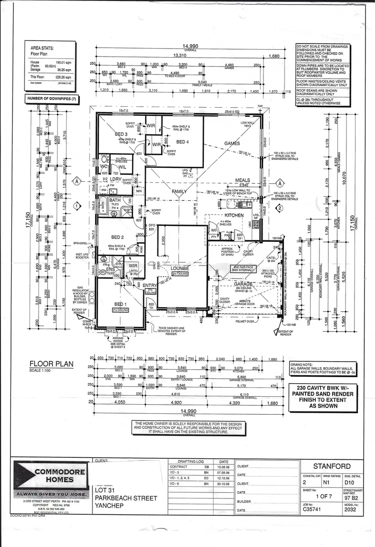 Floorplan of Homely house listing, 7 Parkbeach Street, Yanchep WA 6035