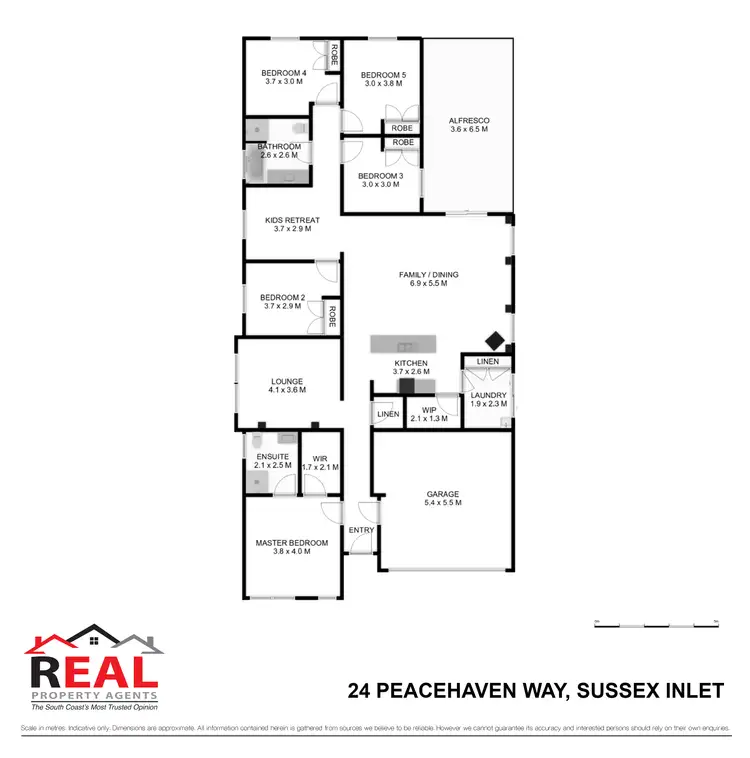 Floorplan of Homely house listing, 24 Peacehaven Way, Sussex Inlet NSW 2540