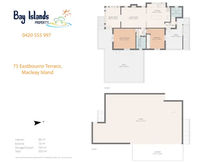 Floorplan of Homely house listing, 75 Eastbourne Terrace, Macleay Island QLD 4184