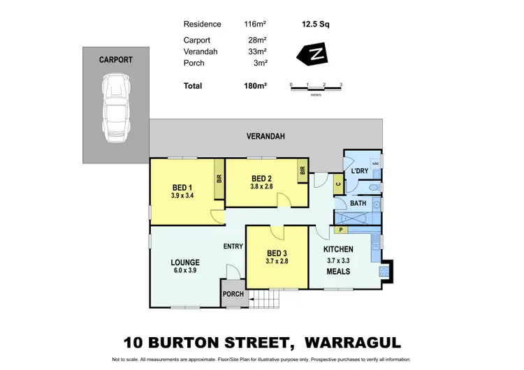Floorplan of Homely house listing, 10 Burton Street, Warragul VIC 3820