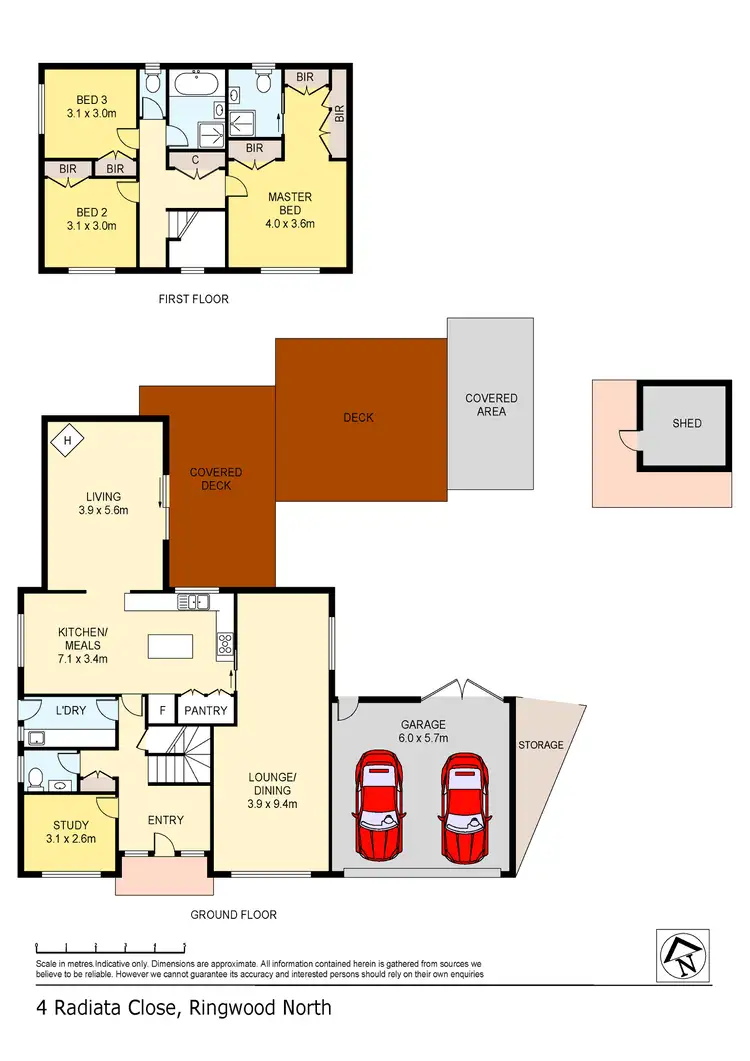 Floorplan of Homely house listing, 4 Radiata Close, Ringwood North VIC 3134