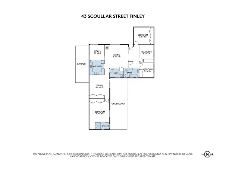 Floorplan of Homely house listing, 43 Scoullar Street, Finley NSW 2713