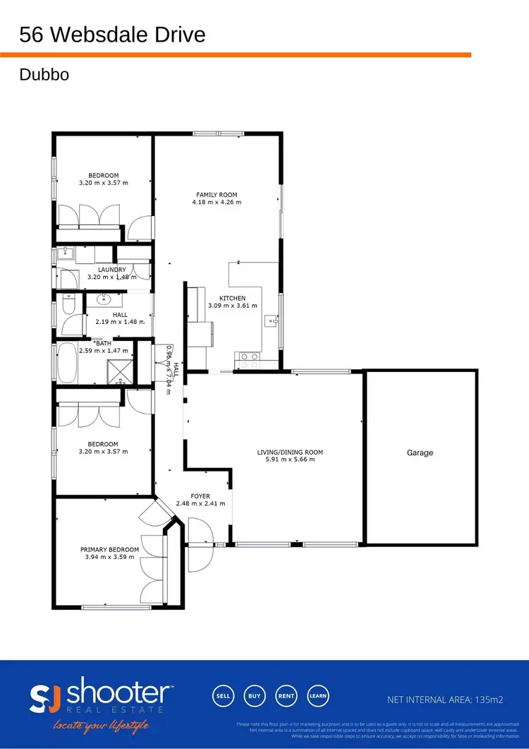 Floorplan of Homely house listing, 56 Websdale Drive, Dubbo NSW 2830