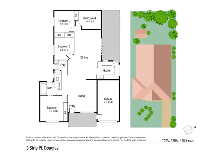 Floorplan of Homely house listing, 3 Siris Place, Douglas QLD 4814