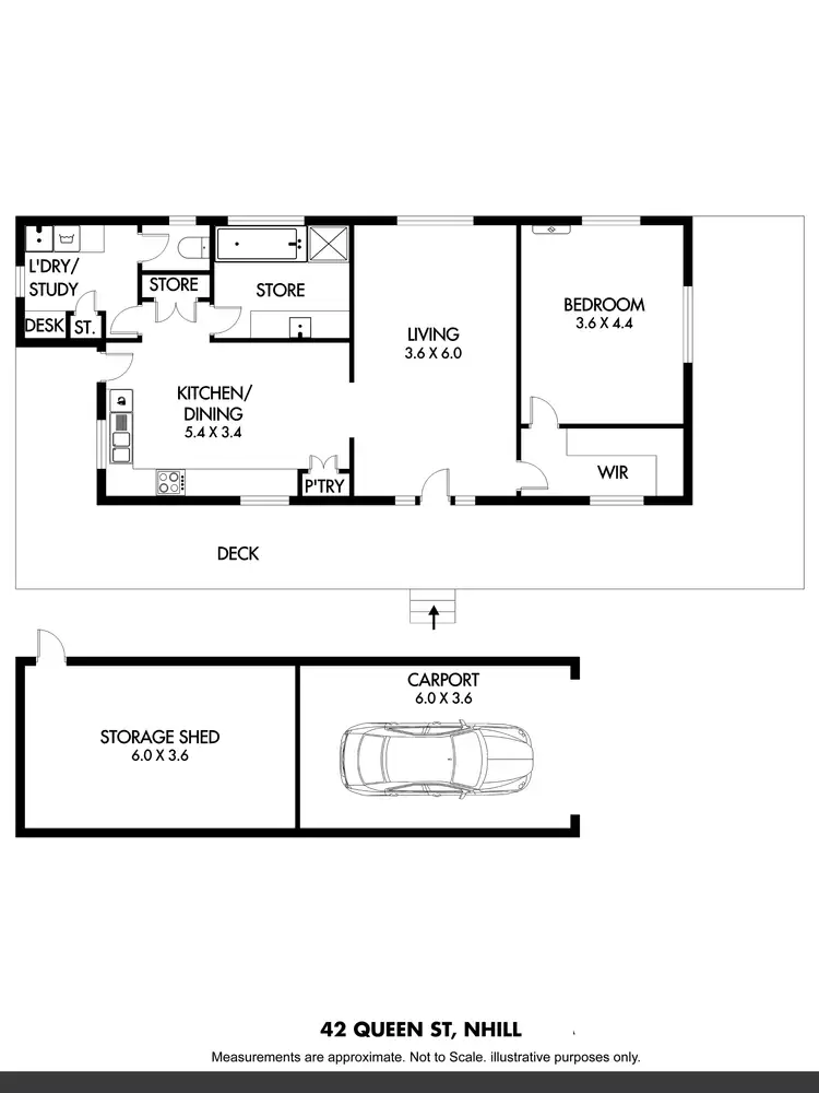 Floorplan of Homely house listing, 42 Queen Street, Nhill VIC 3418