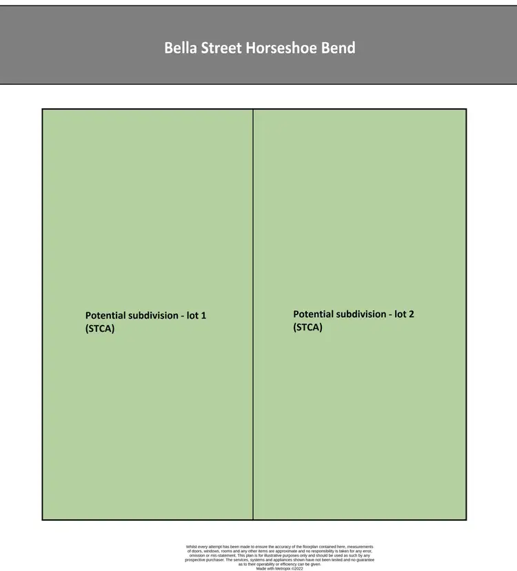 Floorplan of Homely land listing, 23 Bella Street, Horseshoe Bend NSW 2320