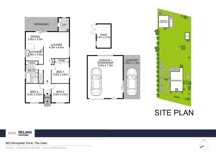 Floorplan of Homely house listing, 862 Montpellier Drive, The Oaks NSW 2570