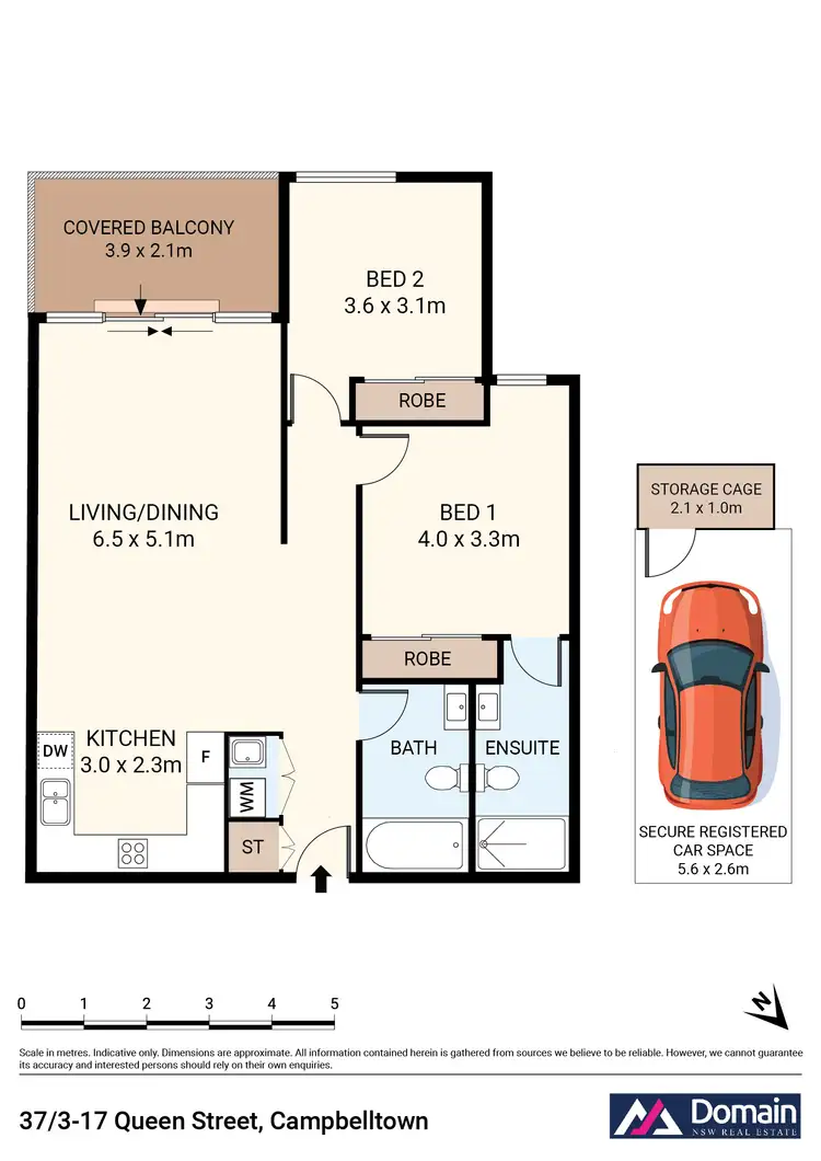 Floorplan of Homely apartment listing, 37/3 QUEEN STREET, Campbelltown NSW 2560
