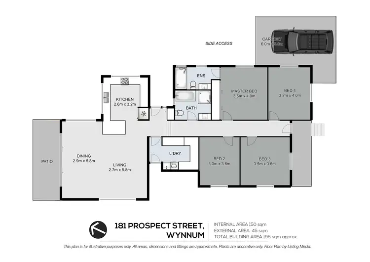 Floorplan of Homely house listing, 181 Prospect Street, Wynnum QLD 4178