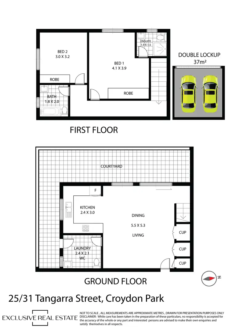 Floorplan of Homely townhouse listing, 25/31 Tangarra Street, Croydon Park NSW 2133