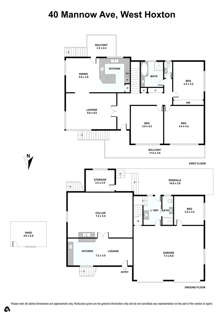Floorplan of Homely house listing, 40 Mannow Avenue, West Hoxton NSW 2171