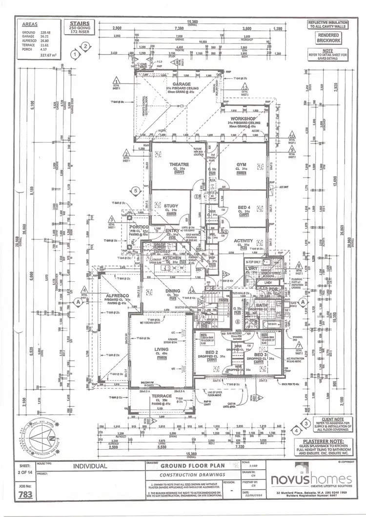 Floorplan of Homely house listing, 1 Fistral Lane, Iluka WA 6028