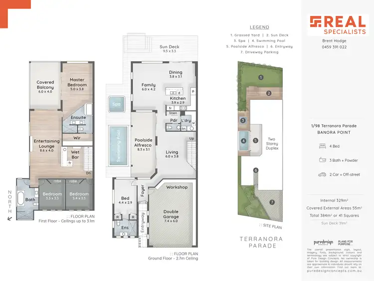 Floorplan of Homely semi-detached listing, 1/98 Terranora Road, Banora Point NSW 2486