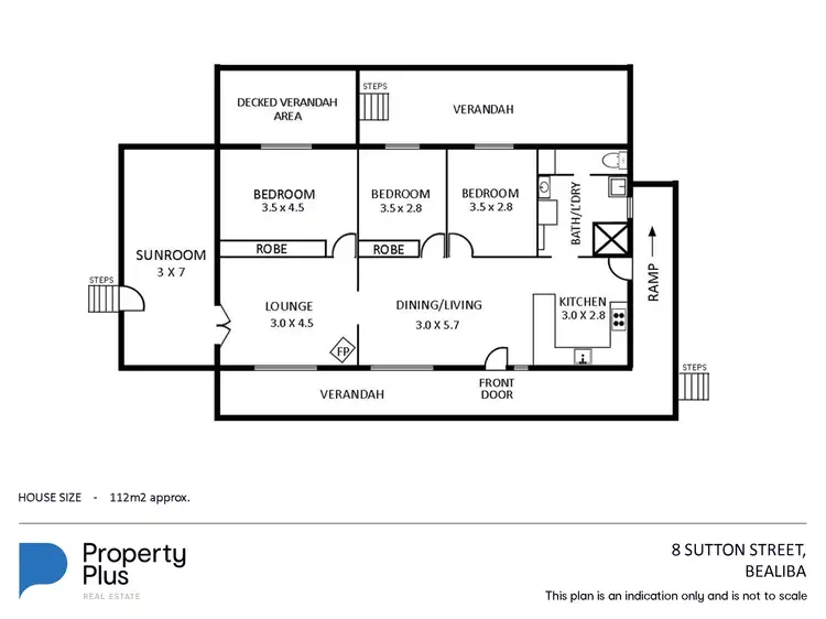 Floorplan of Homely house listing, 8 Sutton Street, Bealiba VIC 3475